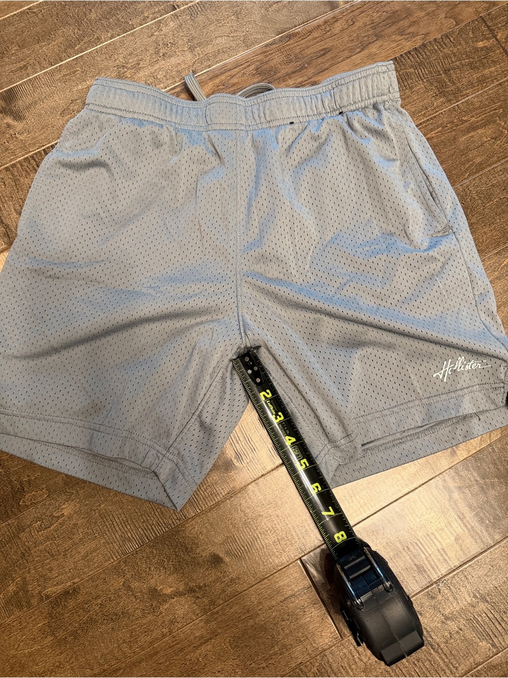 Hollister Men's Gray Mesh Athletic Shorts